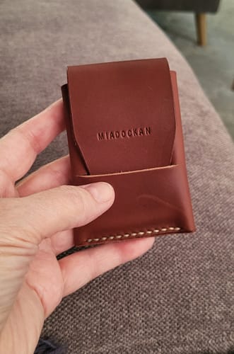 Customer photo review of Slimmad plånbok i äkta läder