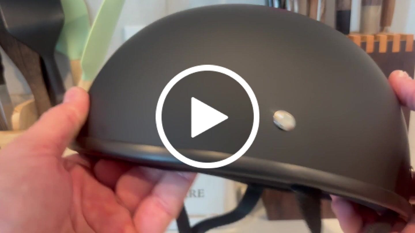 Customer video review of Lightweight SOA Style DOT Beanie Helmet / Matte Black