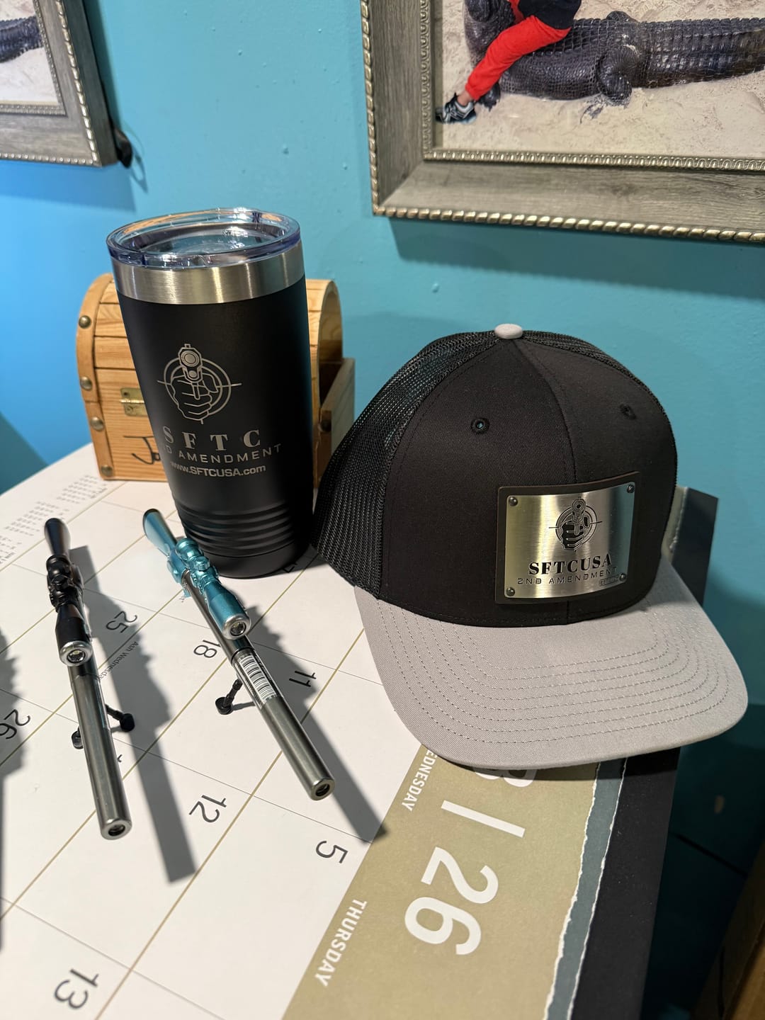 Customer photo review of (12) 20 oz. Custom Engraved Tumblers