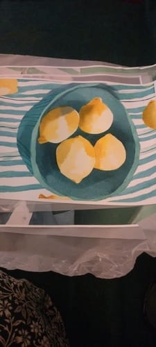 Customer photo review of Sips & Silence Canvas Painting