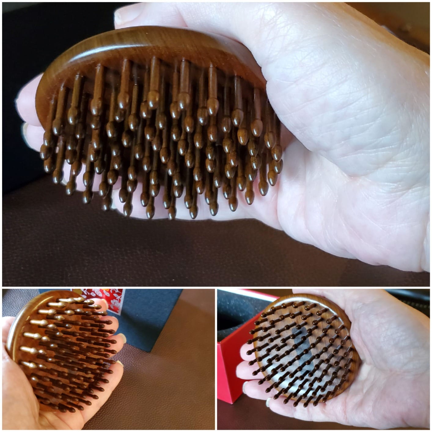 Customer photo review of Round Shape Tooth-Inserted Handheld Scalp Massager