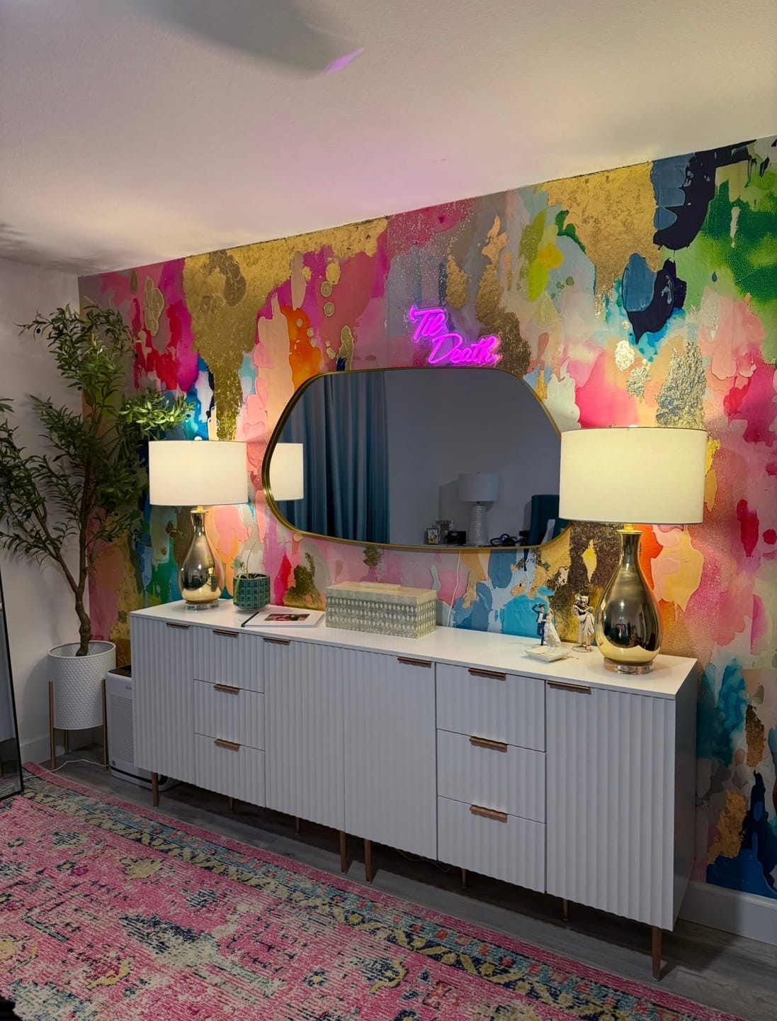 Customer photo review of "Sprinkles" Oversized Wall Mural