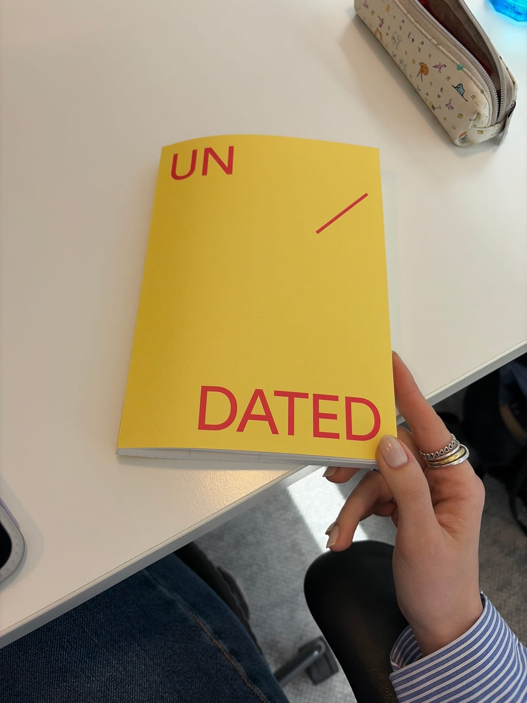 Customer photo review of mishmash Undated A5 planner Time Block - Lemon