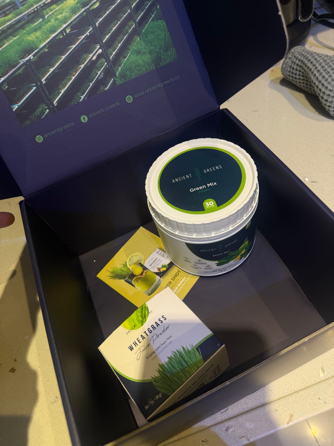 Customer photo review of Buğday Çimi Suyu Tozu