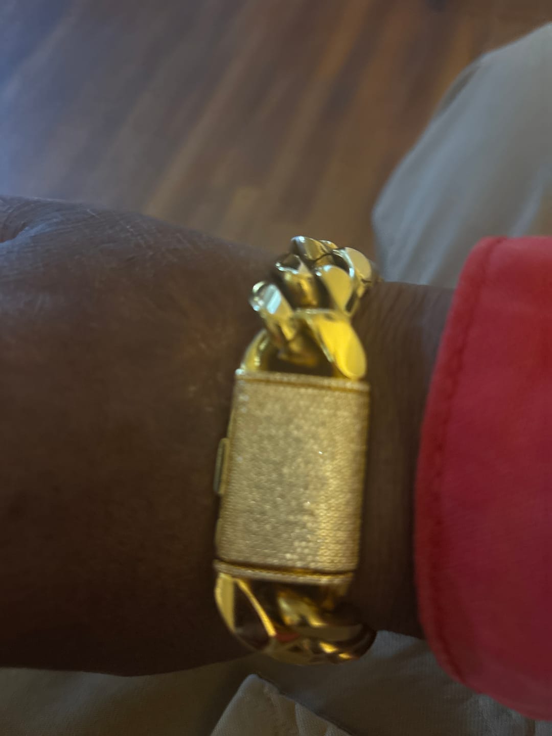 Customer photo review of 10mm-20mm Solid Iced Clasp Miami Cuban Bracelet