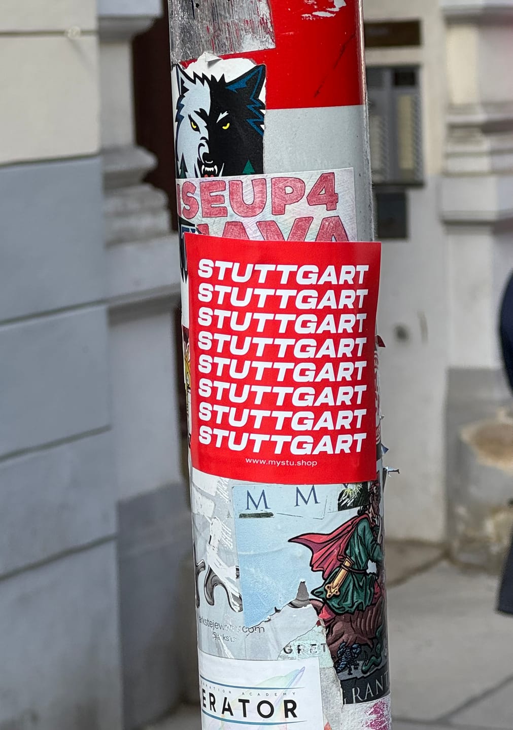 Customer photo review of Stuttgart Sticker 'Stuttgart'