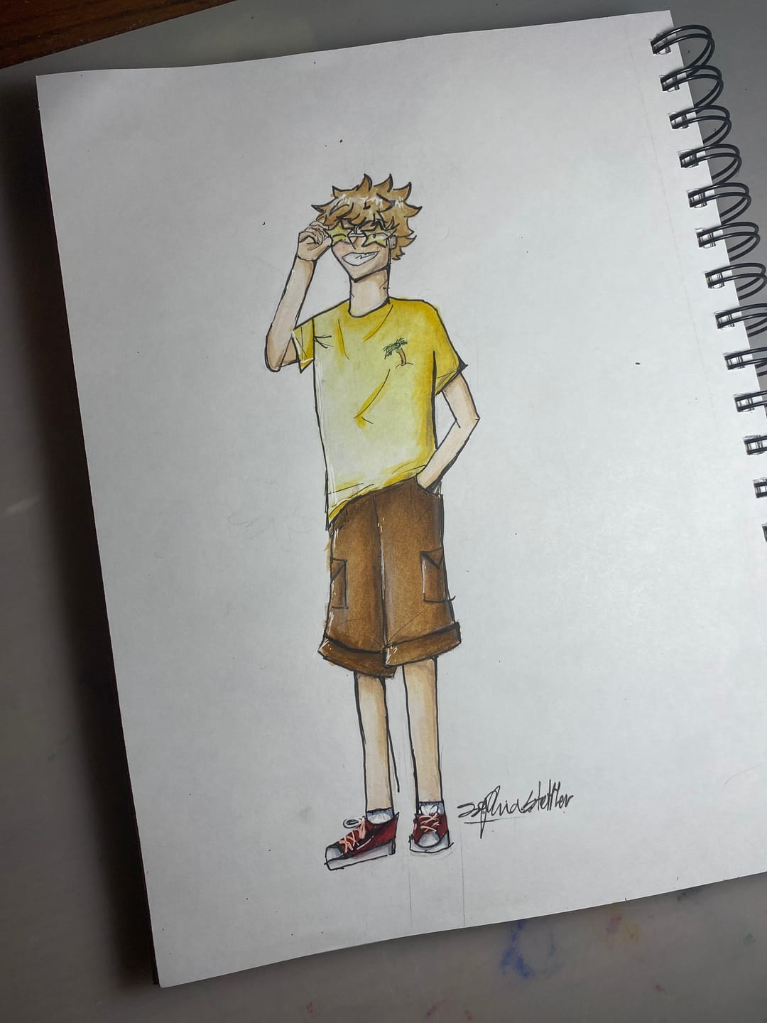 Customer photo review of Ohuhu Bleedproof Double-Sided Marker Pad, Spiral-Bound