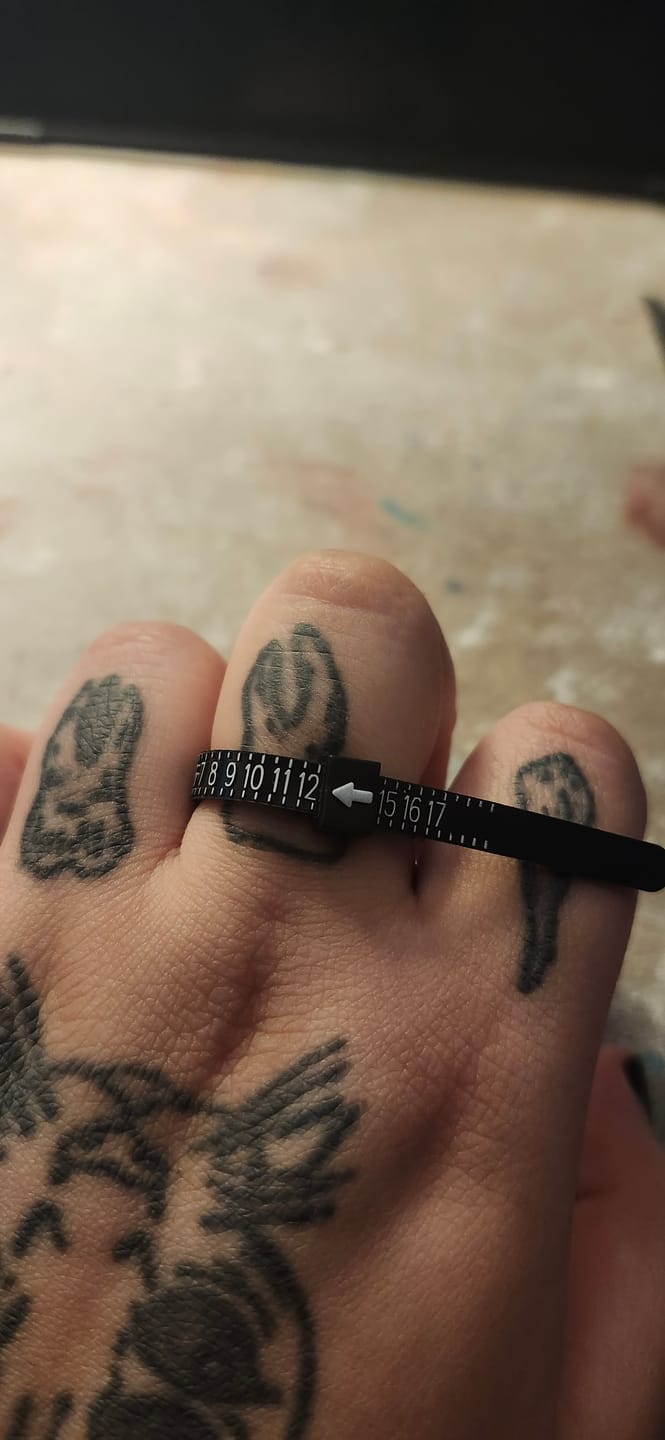 Customer photo review of FREE RING SIZER
