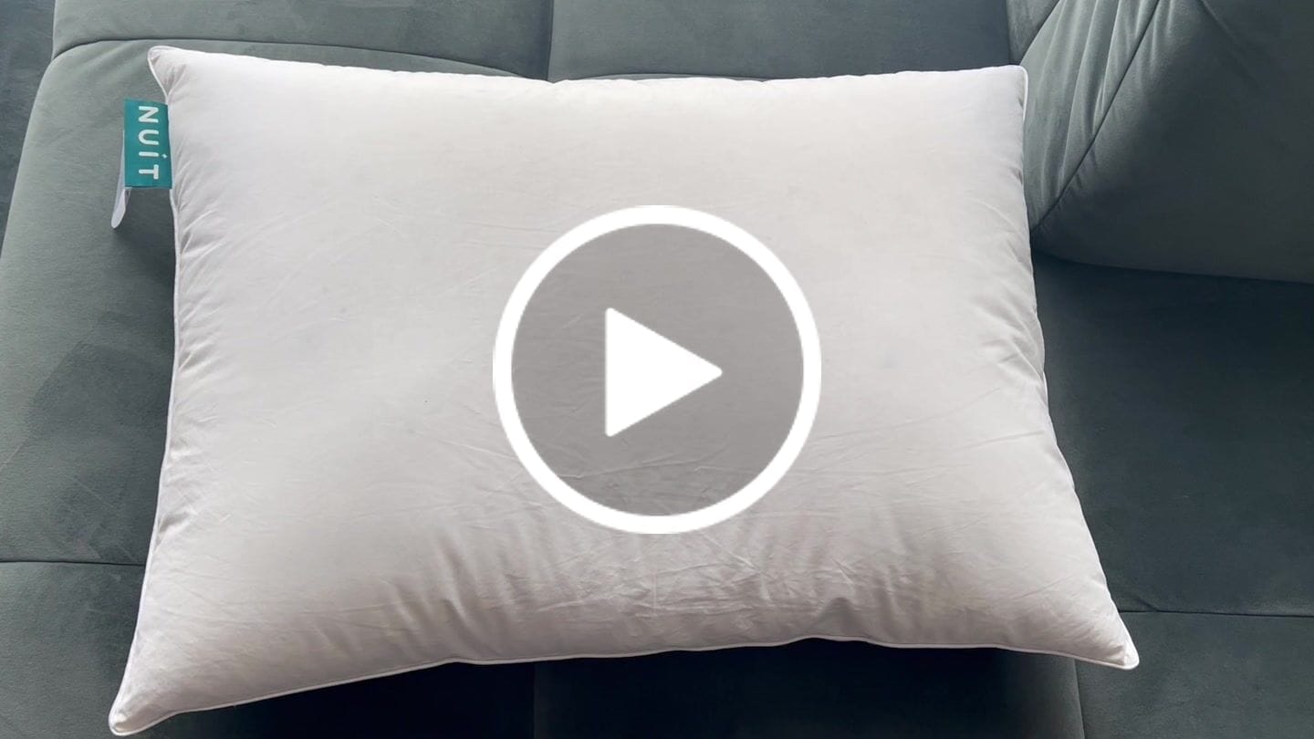 Customer video review of Pernă Plume Puf