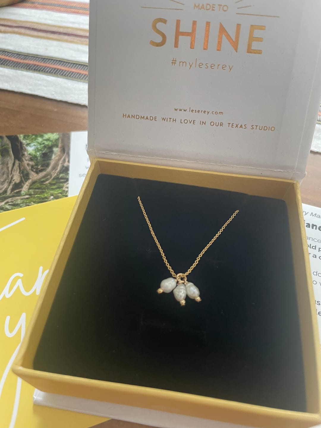 Customer photo review of Three Wishes Pearl Necklace