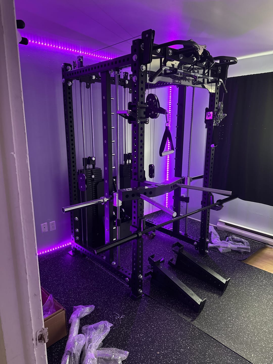 Customer photo review of Cage d'Entrainement Smith 3 en 1 Phénix Pro