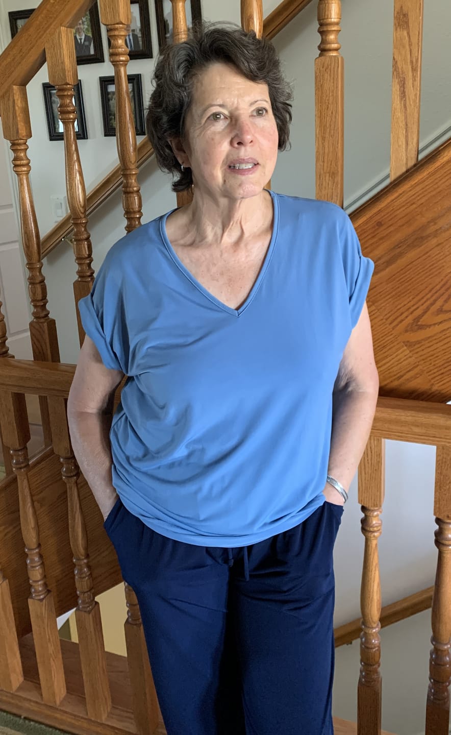 Customer photo review of Brigitte Brianna Blouse Tee