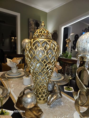 Customer photo review of Gold Aluminum Ginger Jar Only At Designed By The Boss