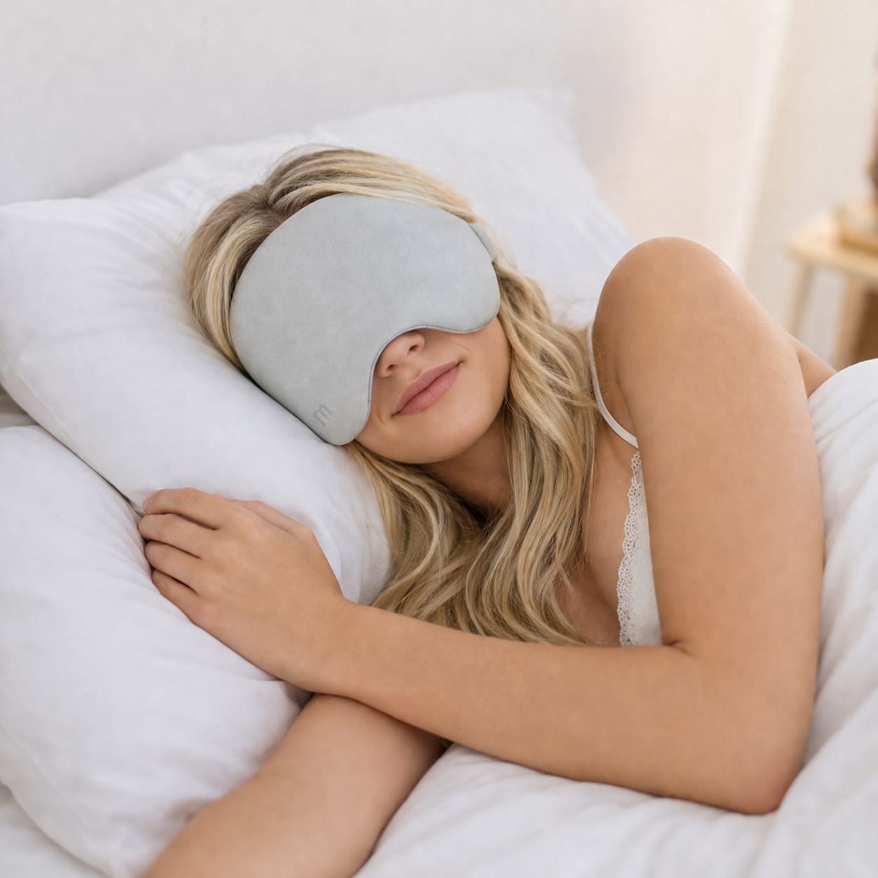 Customer photo review of Lights Out Weighted Eye Mask