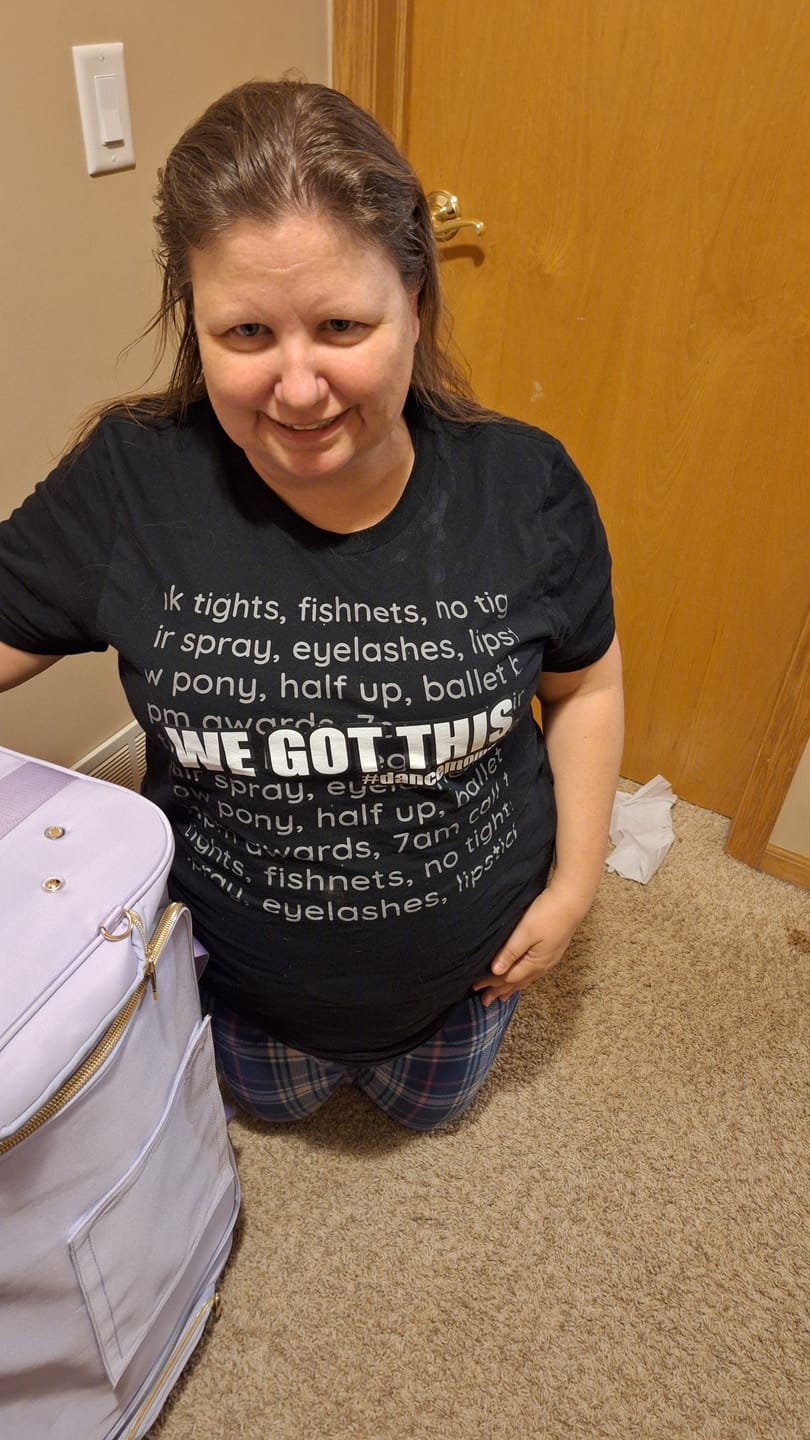 Customer photo review of We Got This Dance Mom T-shirt