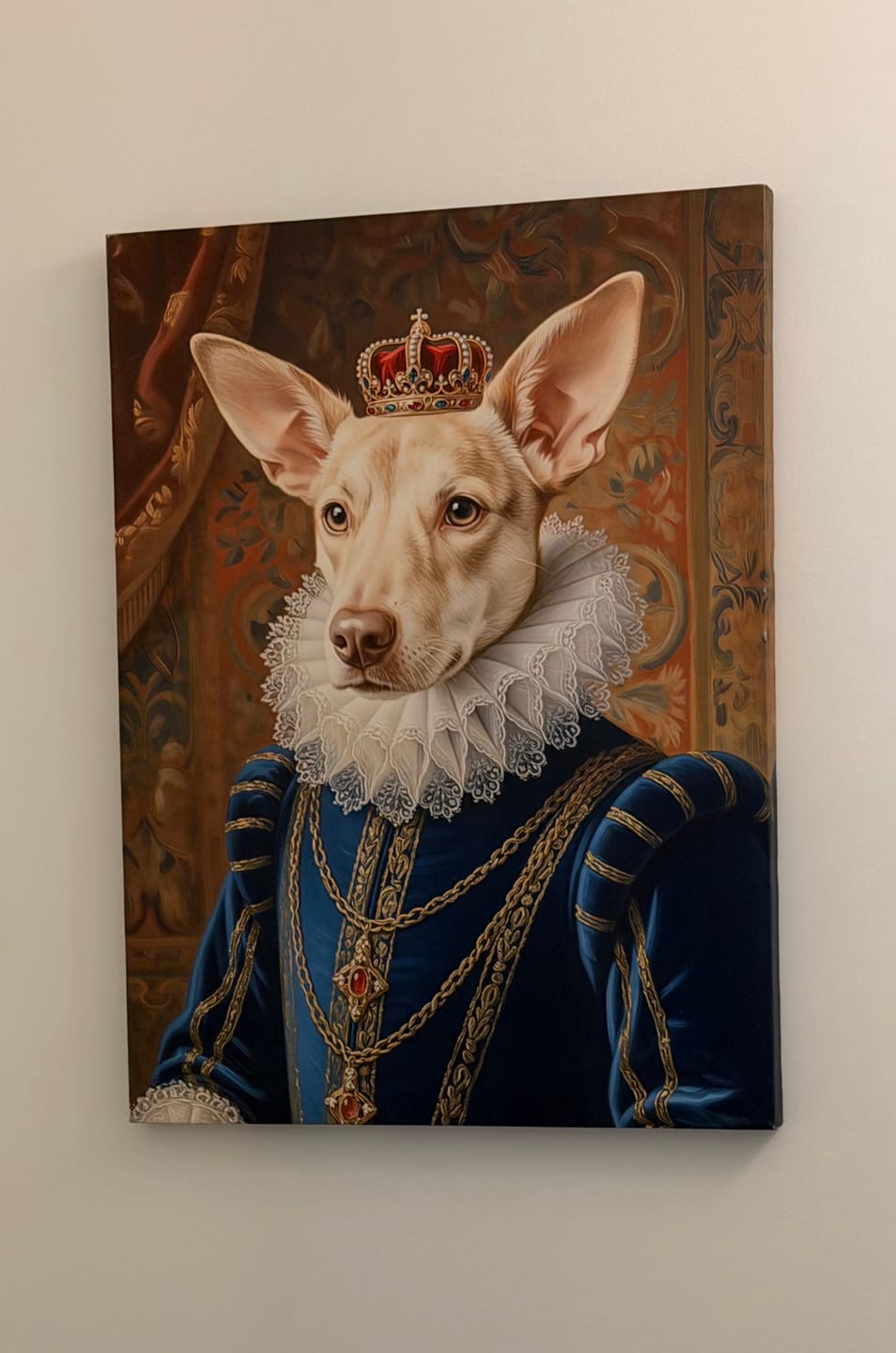 Customer photo review of Artzuzu Custom Portrait For Pets - The King's Counsel