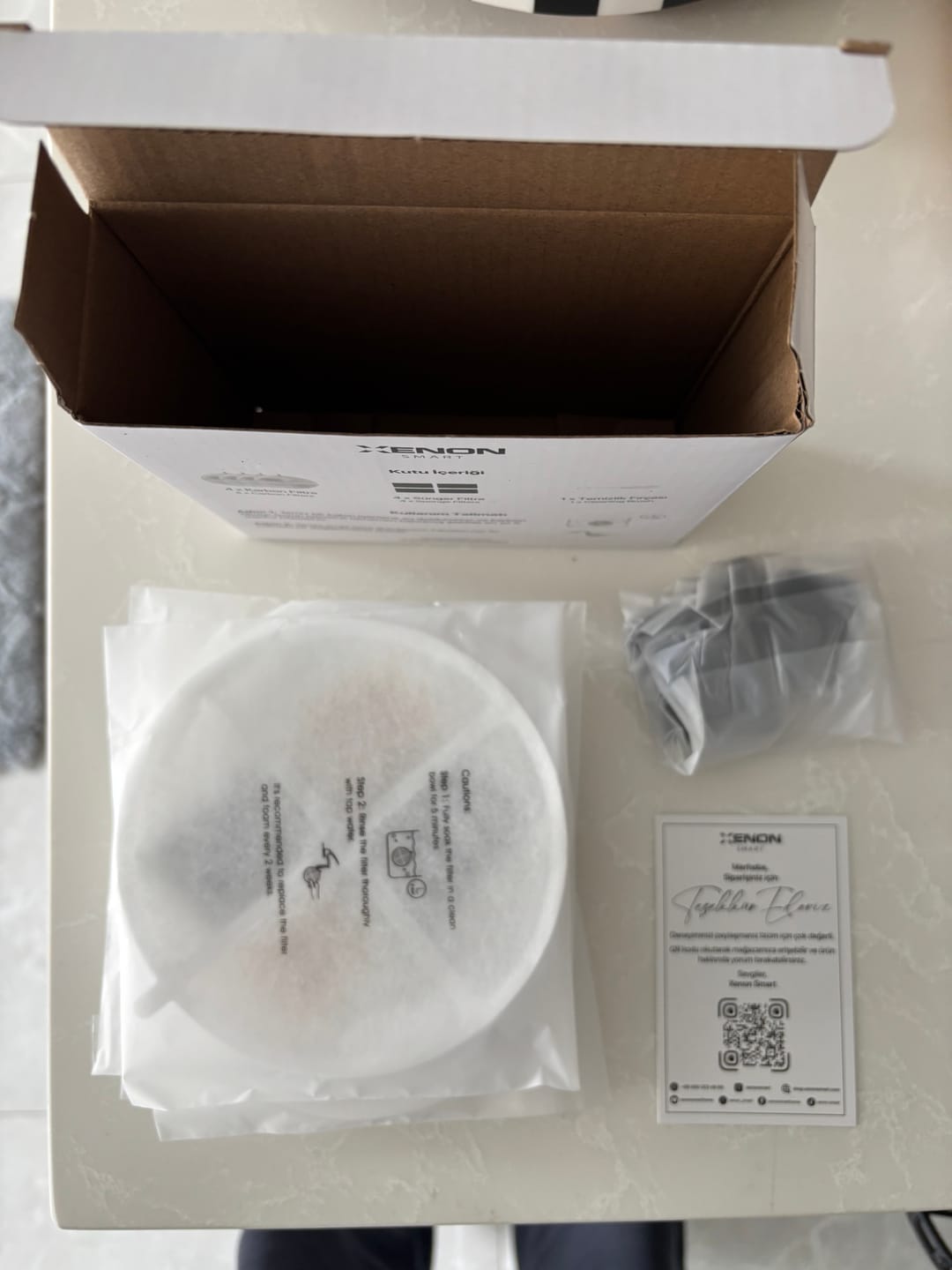 Customer photo review of Kedi Su Pınarı Filtresi (X8650 Uyumlu) | 4'lü Set, Fırça ve Süngerli Yedek Parça (X8780)