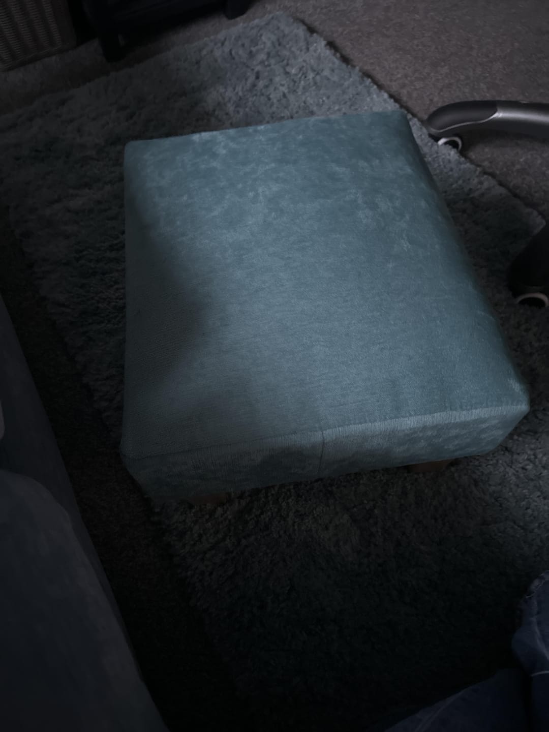 Customer photo review of Half Classic Footstool in Velvet
