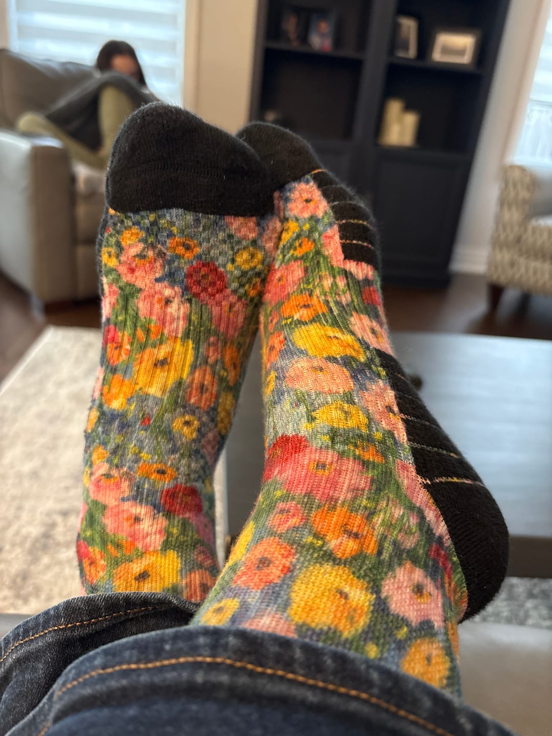 Customer photo review of Wildflower Compression Socks