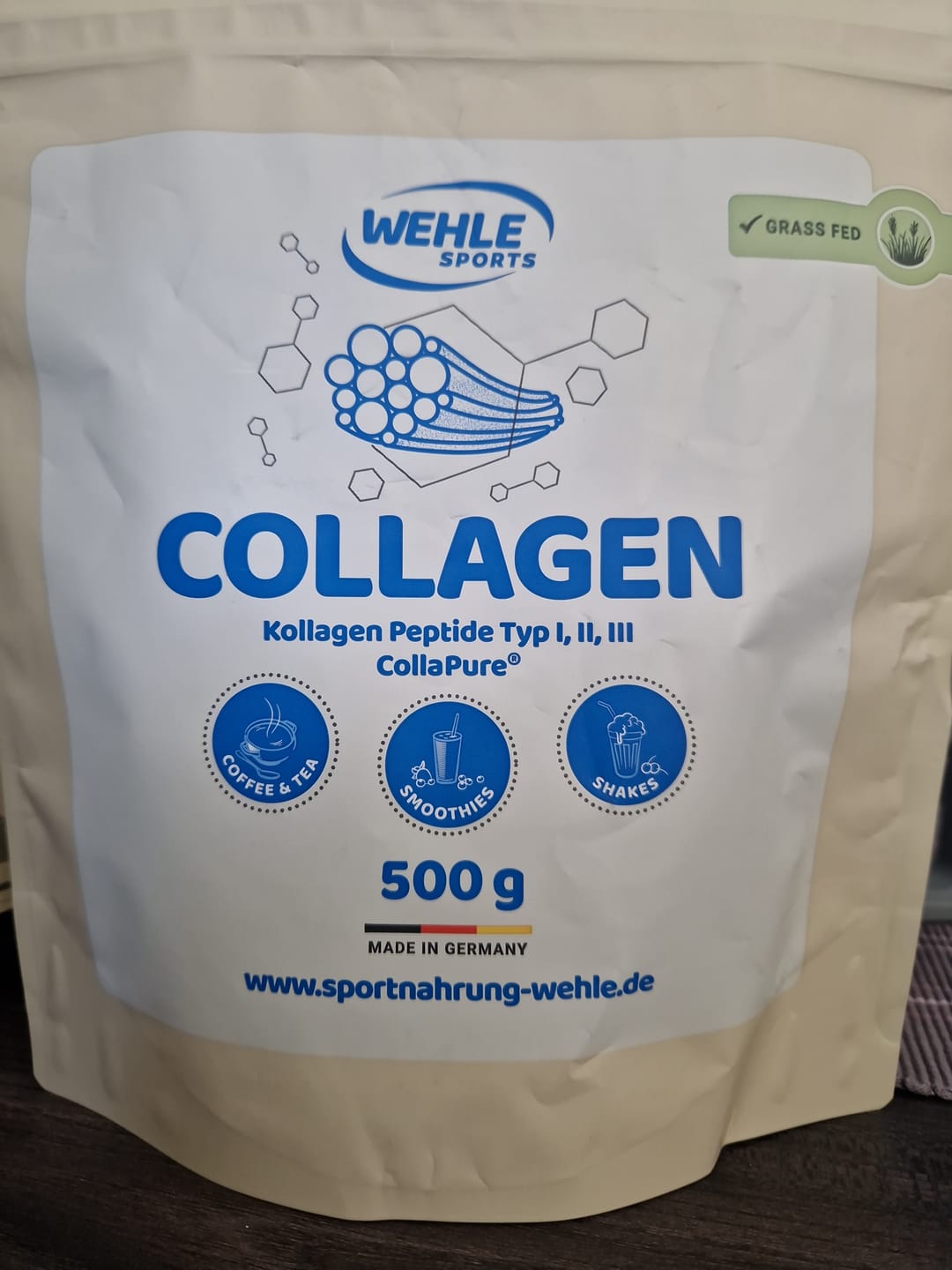 Customer photo review of Wehle Sports Collagen Pulver Kollagen Hydrolysat Testsieger - Laborgeprüft
