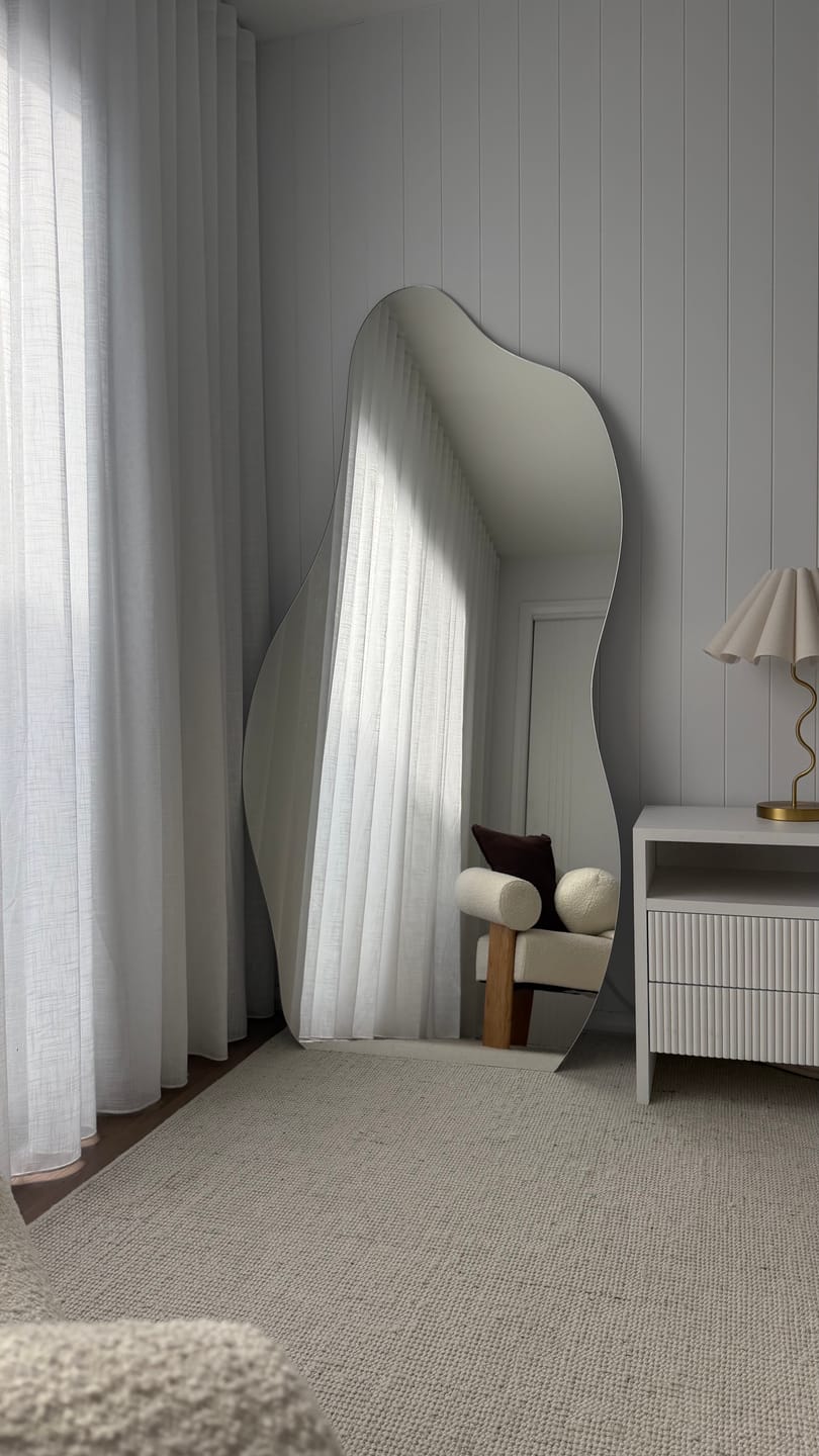 Customer photo review of Cassia - Frameless Full Length Mirror