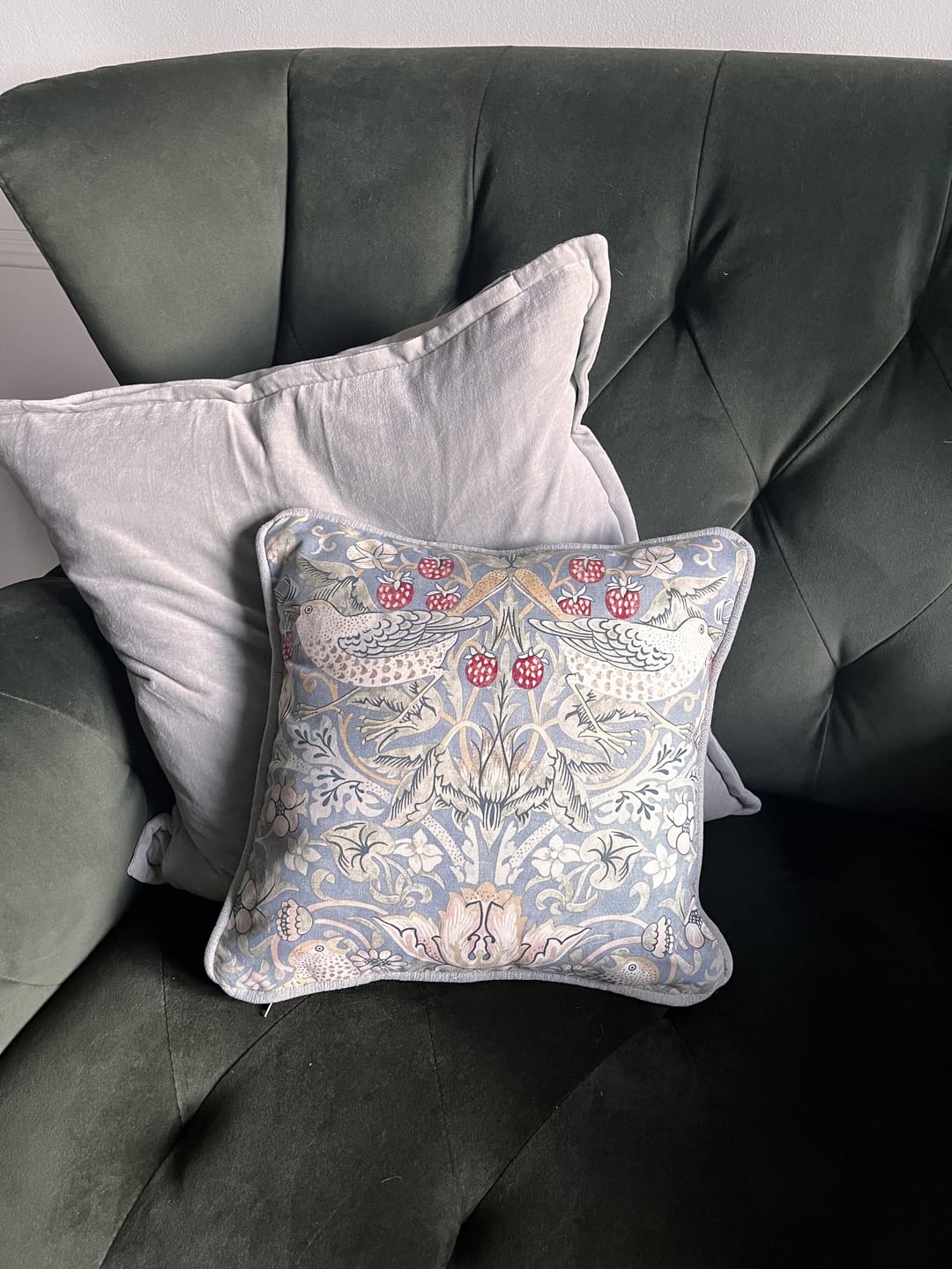 Customer photo review of Scatter in Morris & co Strawberry thief