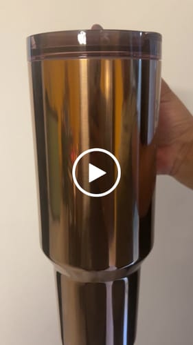Customer video review of Stanley Quencher ProTour Flip Straw Tumbler  Polished Rose Gold | 1.18L