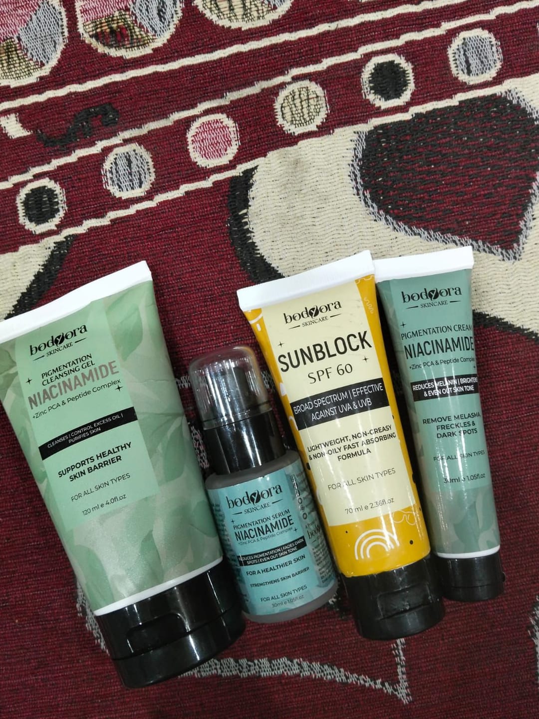 Customer photo review of Pigmentation Bundle