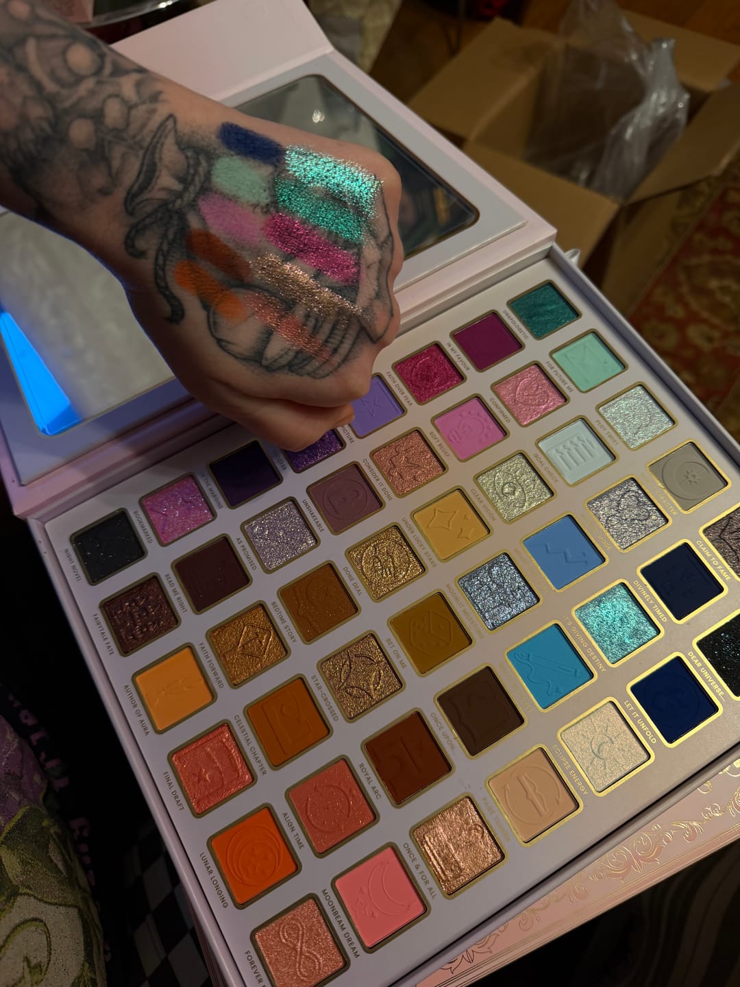 Customer photo review of Manifesting My Main Character Eye & Face Palette