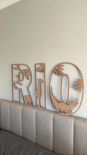 Customer photo review of Jungle Letters Large Nude (Unpainted)