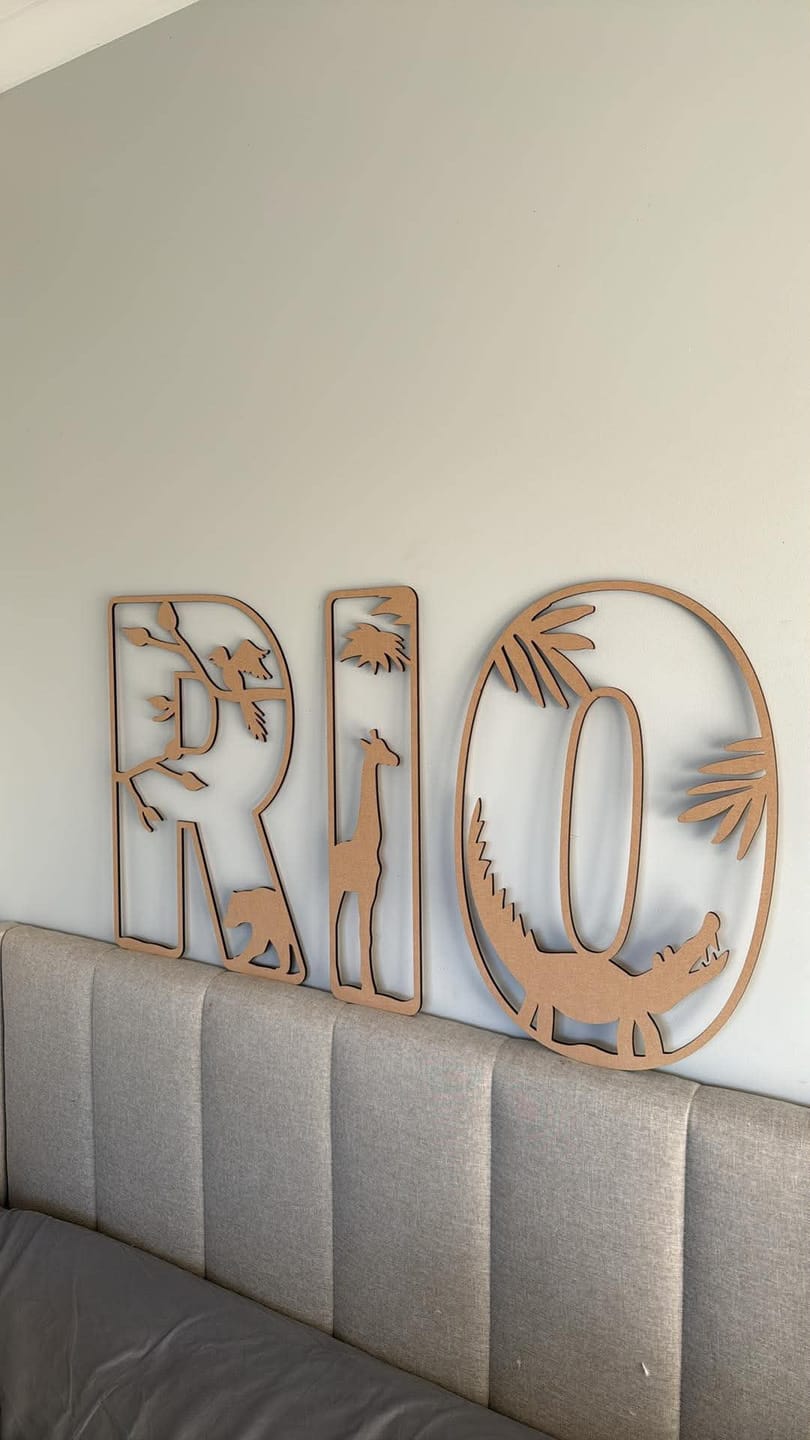 Customer photo review of Jungle Letters Large Nude (Unpainted)