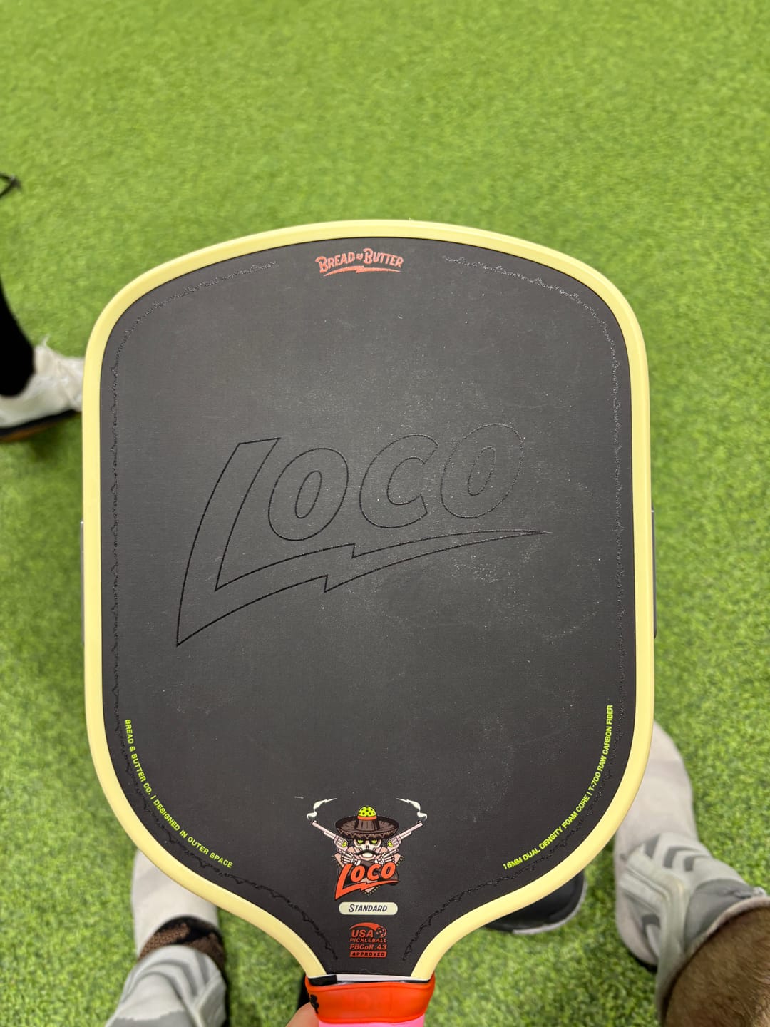 Customer photo review of The Loco 16mm Pickleball Paddle Standard