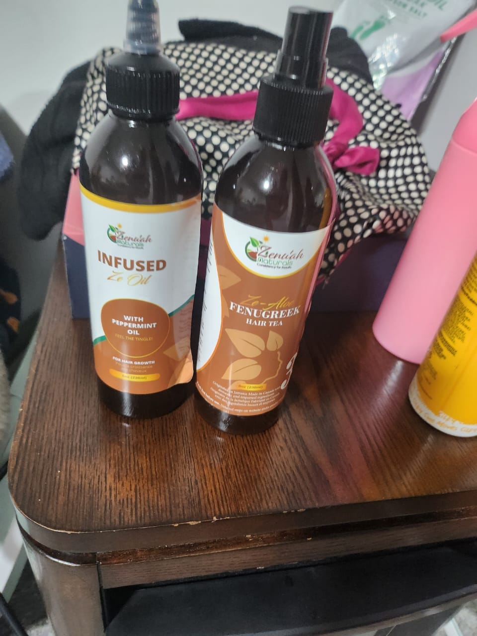 Customer photo review of Fenugreek Hair Tea