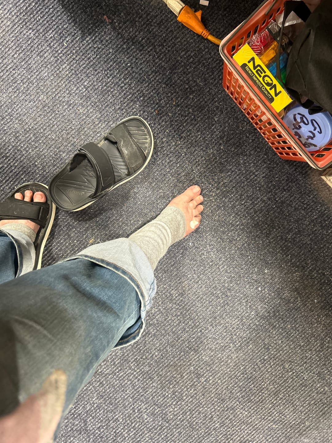 Customer photo review of Premium Anti-Fatigue Bamboo Footsleeves