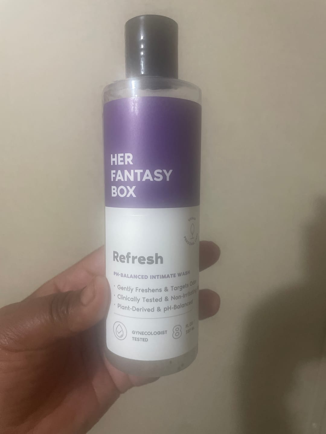 Customer photo review of Refresh Plant Based Intimate Body Wash for Women - pH Balancing