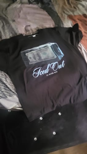 Customer photo review of ICED OUT PREMIUM TEE