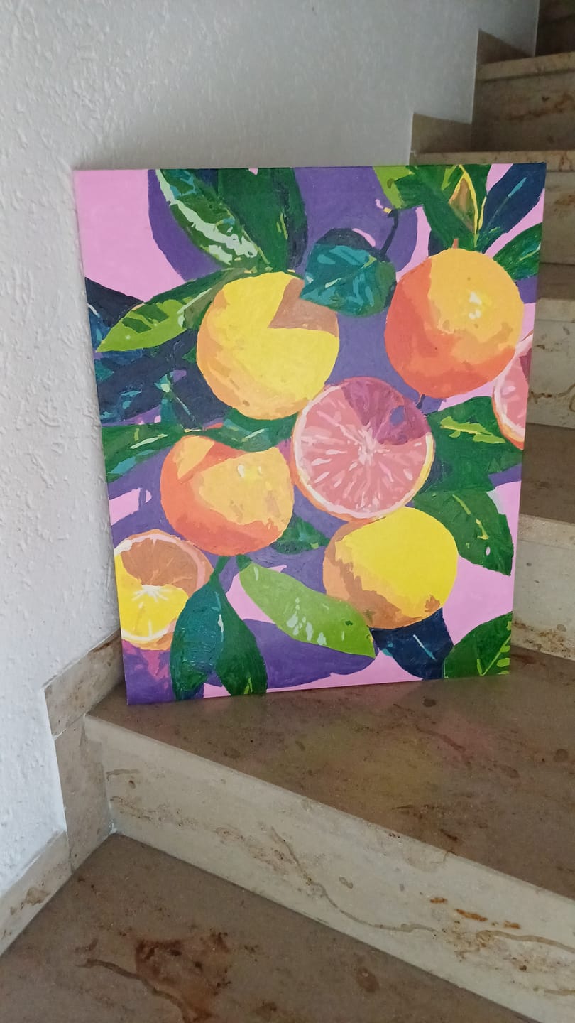 Customer photo review of Malen nach Zahlen - Bunte Zitrusfrüchte