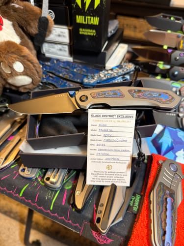 Customer photo review of Kizer Feweed XL Knife Damtanium Camo Carbon S90V BLADE DISTRICT EXCLUSIVE