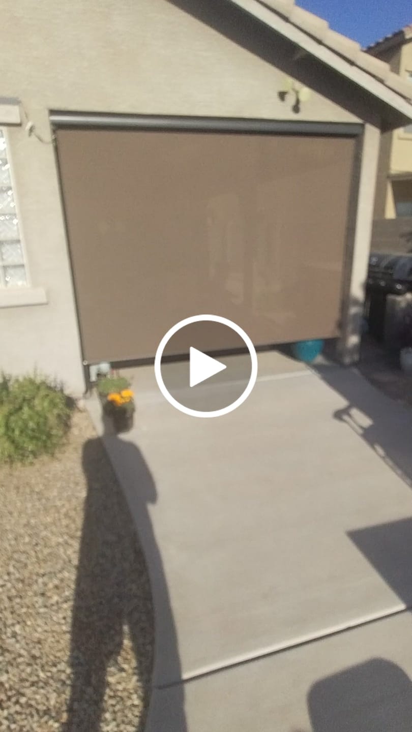 Customer video review of SmartWings Motorized Outdoor Shades 1%/3%/5% Openness