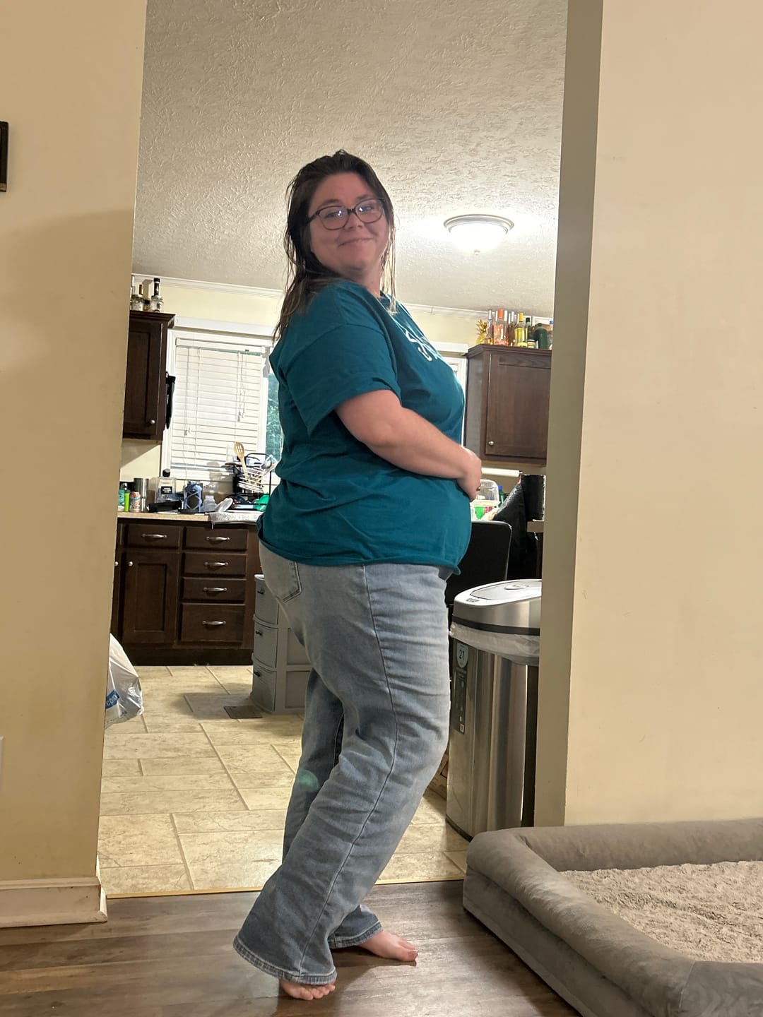 Customer photo review of Damaged Denim  *FINAL SALE*