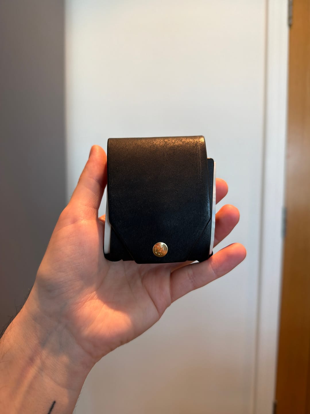 Customer photo review of Black Sports Leather Cash Wraps | Drop 03