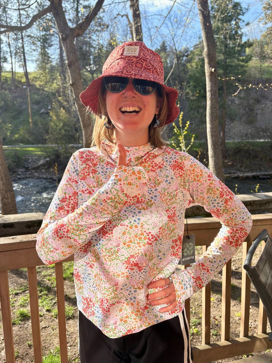 Customer photo review of Sunny Hoody: Ditsy Daydream