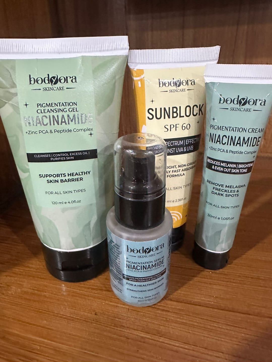 Customer photo review of Pigmentation Bundle