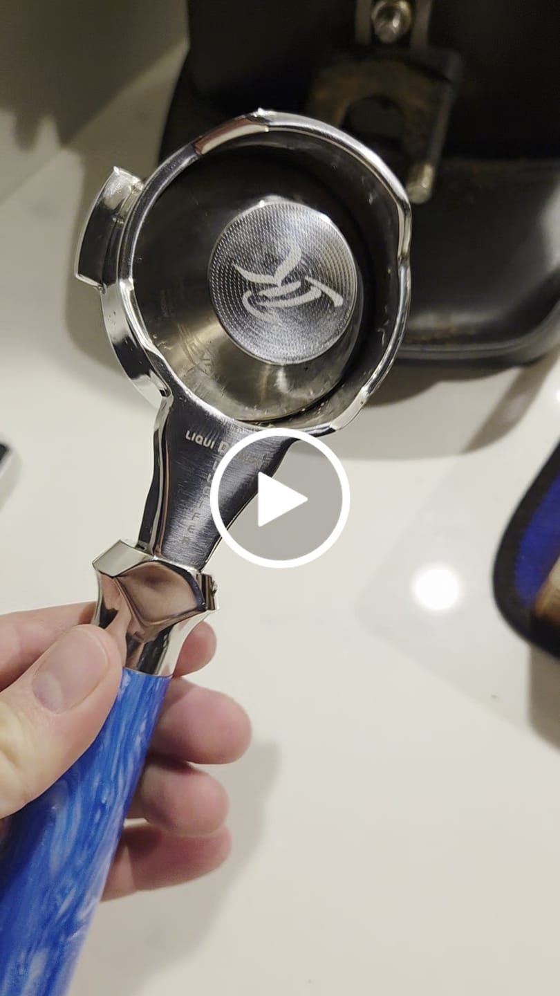 Customer video review of Step-Down Portafilter Basket 58mm to 32mm