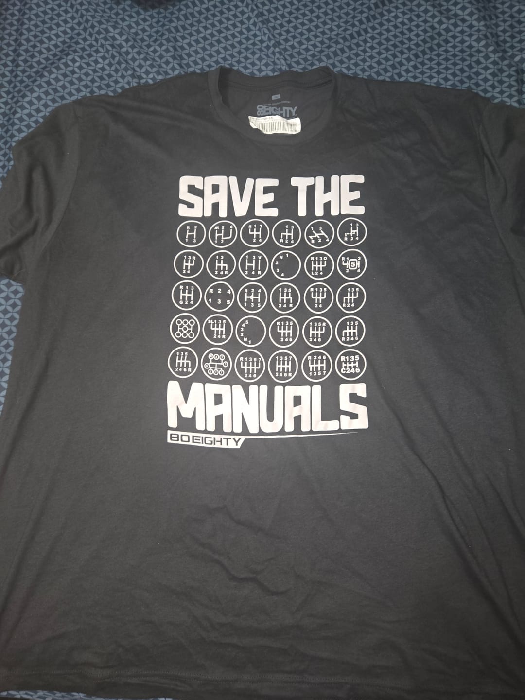 Customer photo review of 80Eighty® Save The Manuals Shirt