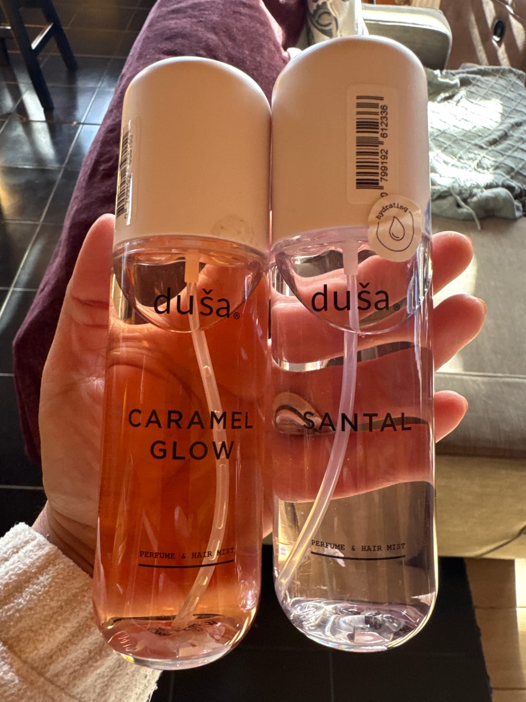 Customer photo review of SANTAL- Perfume para Cuerpo y Cabello - 100 ml |  Bruma Capilar y Corporal