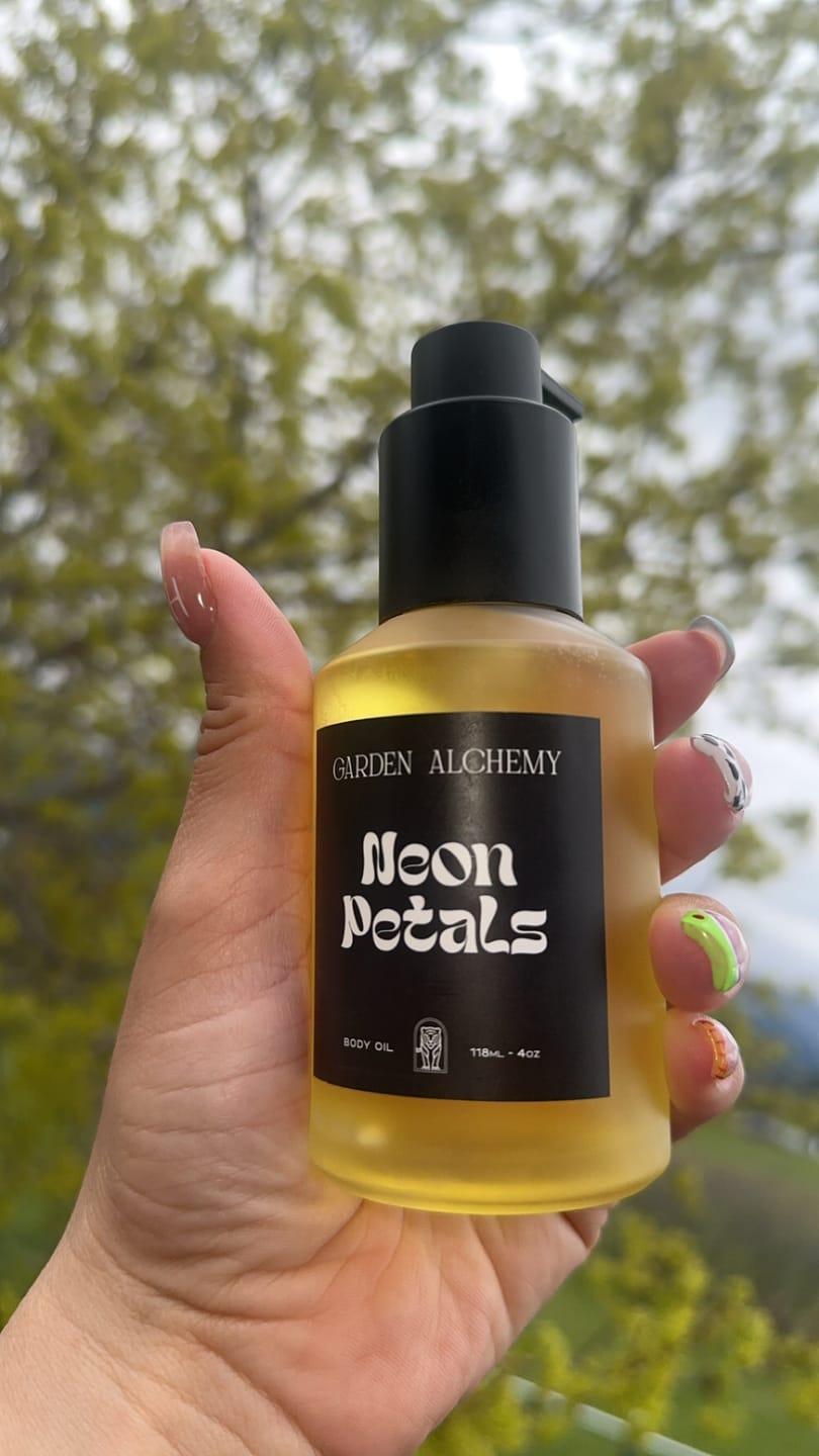 Customer photo review of NEON PETALS BODY OIL