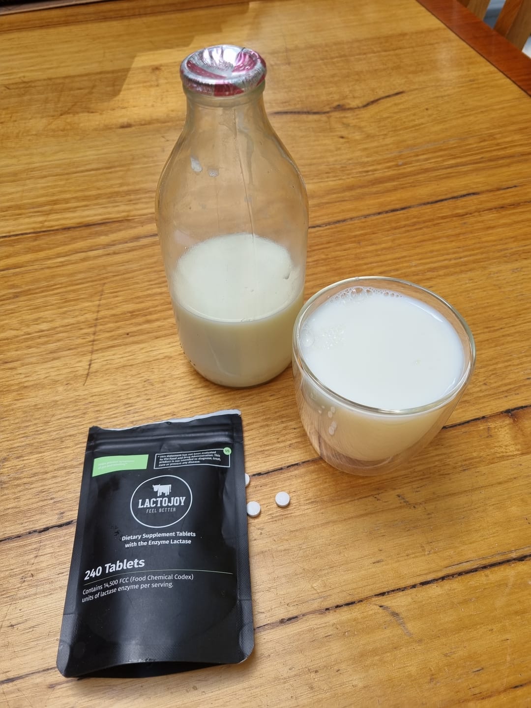 Customer photo review of LactoJoy Lactase Pills - 14.500 FCC - 240 pcs refill bag