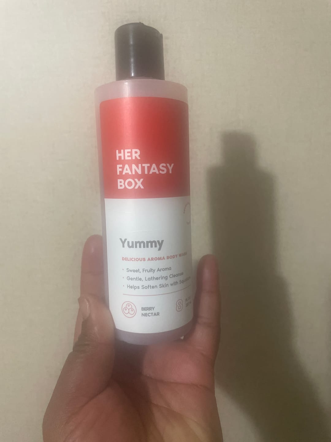 Customer photo review of Yummy Organic Body Wash - Hydrating & Juicy Daily Use