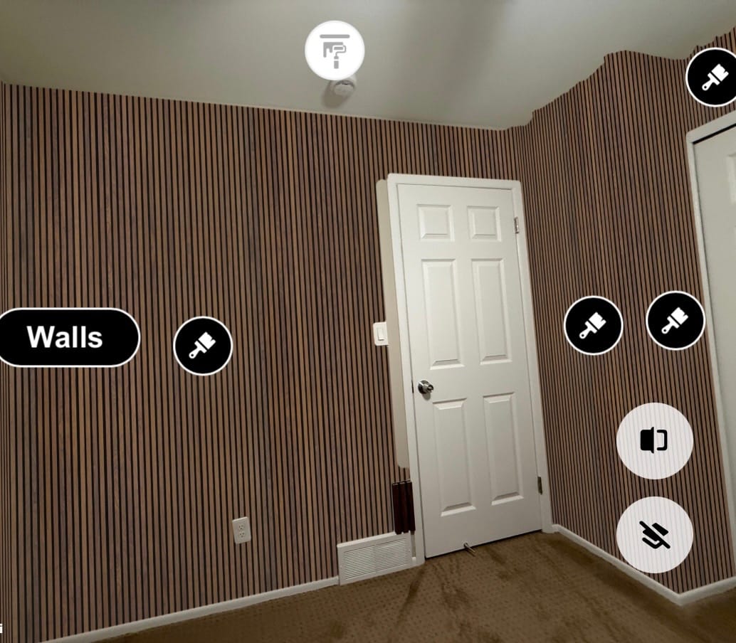 Customer photo review of Natural Walnut Acoustic Slat Panel 94.5" Sample
